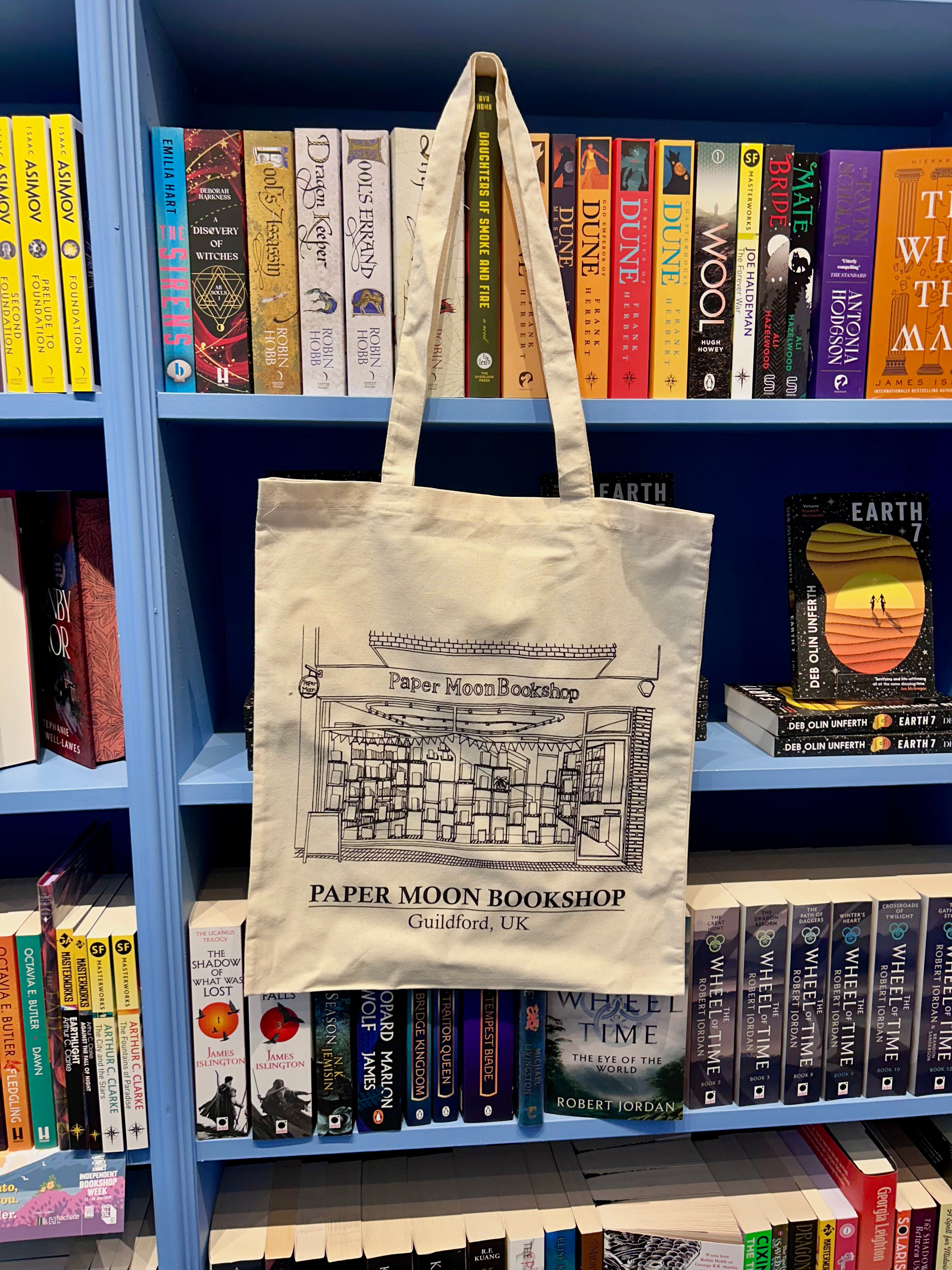 Paper Moon Tote Bag