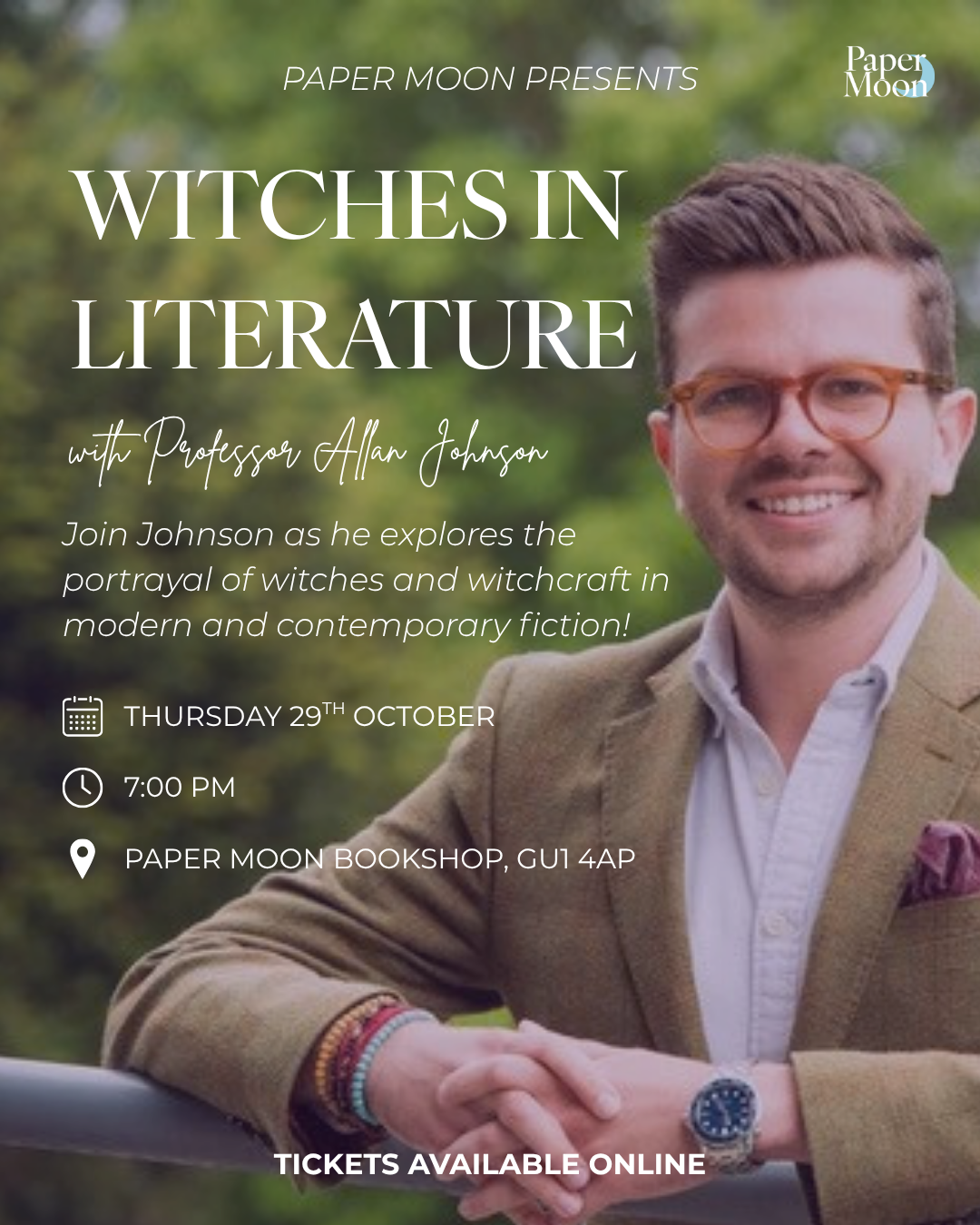 'Witches in Literature: From Lolly Willowes to the Owens Sisters' with Professor Allan Johnson